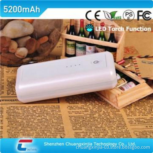 Good quality external portable power bank for iphone & ipad 5200mah